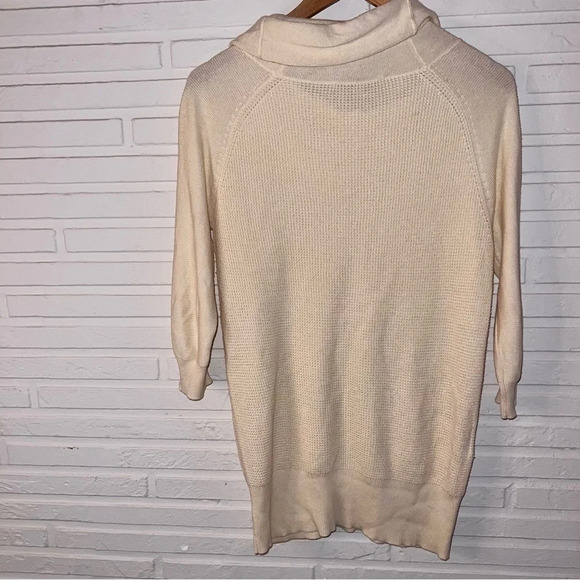 Loft Ivory Cowl Neck Oversized Knit Pullover Sweater, Women’s Size Extra Small - Picture 2 of 7